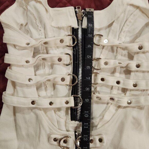 RARE Vintage Lip Service Institutionalized Bondage Canvas Dress - - Picture 7 of 10
